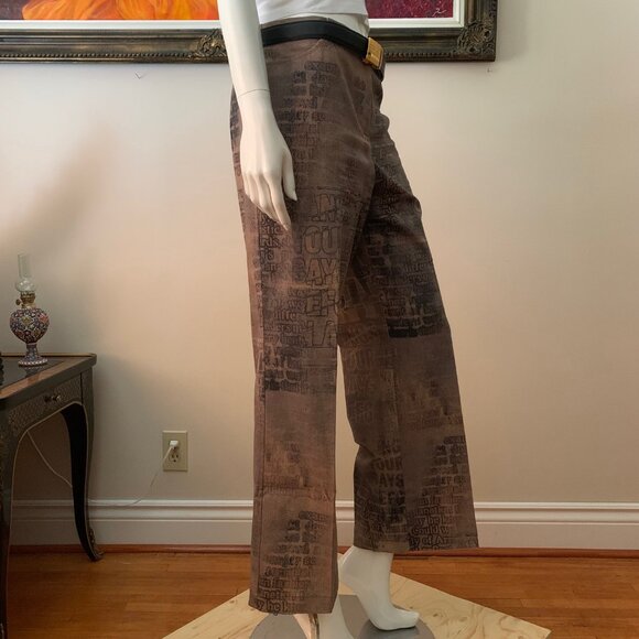 Frank Lyman Women's Straight Wide Leg Zip Closure Pants - Picture 6 of 10